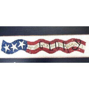 Bent Creek Glory Cross-Stitch Pattern With Patriotic Stars & Stripes Design